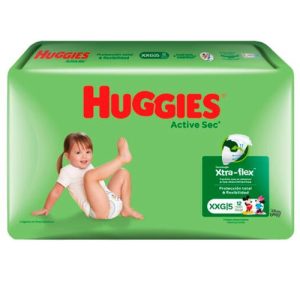 Huggies Active Sec Pañal Talla "XXG"