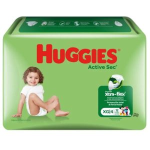 Huggies Active Sec Pañal Talla "XG"