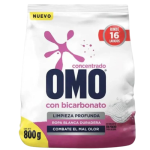 Omo Detergente en Polvo con Bicarbonato 800 g