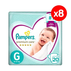 Pampers Premium Care Manga Pañal Talla “G”