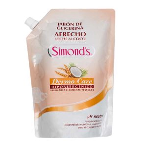 Simond's Jabón de Glicerina Afrecho Leche de Coco 750 ml