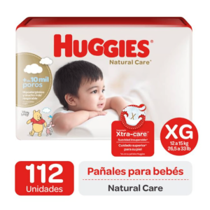Huggies Natural Care Manga Pañal Talla “XG”