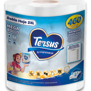 Tersus Toalla Absorbente Mega Rollo MANGA
