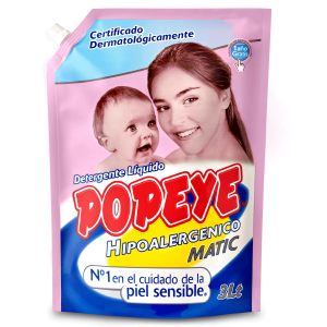 Popeye Detergente Hipoalergénico 3 lts