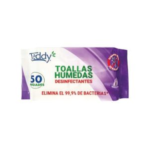 Teddy Toallas Húmedas Desinfectantes 50 Un - Lavanda