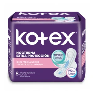 Kotex Toallas Higiénicas Nocturna 8 Un