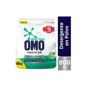 Omo Detergente en Polvo con Un Toque de Soft 800 g